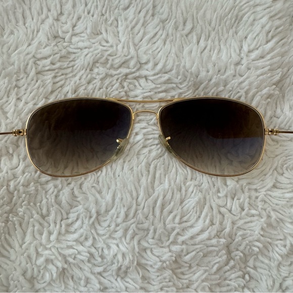 Ray Ban 56014 Pilot Aviator Gradient Sunglasses - Polished Gold / Brown - Picture 4 of 16